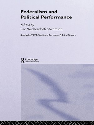 cover image of Federalism and Political Performance